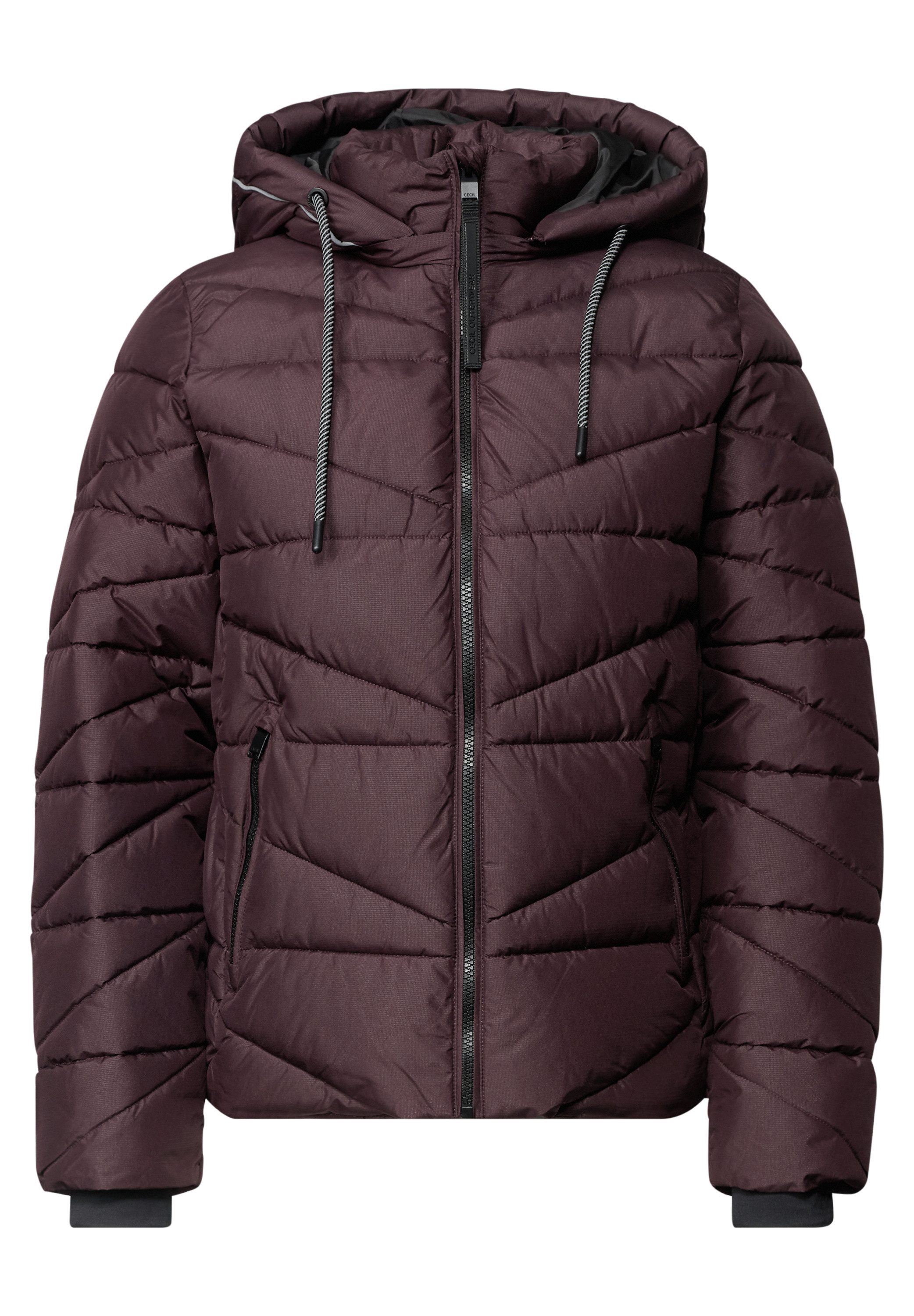 CECIL Steppjacke mit Kapuze und Zipper