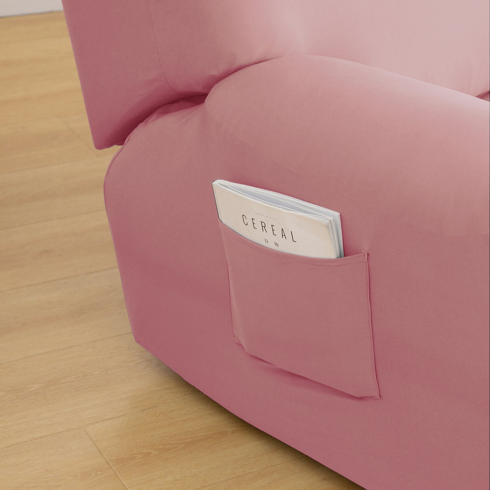 1/2/3 Pink für Sesselhusse Recliners Rosnek elektrische Heimdekoration, Sitz, Stretch,