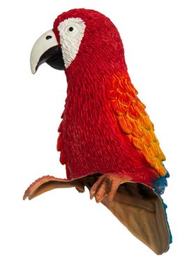 Maskworld Kostüm Papagei Rosalinda Schulterfigur, Der schlaue Vogel aus Pippi in Taka-Tuka-Land als Figur zum Anklemmen