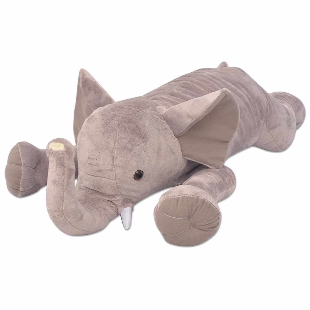 vidaXL Greifspielzeug Elefant Kuscheltier Plüsch XXL 120 cm, Kuscheltier Elefant XXL 120cm Plüschkrokodil Plüschtier Stofftier