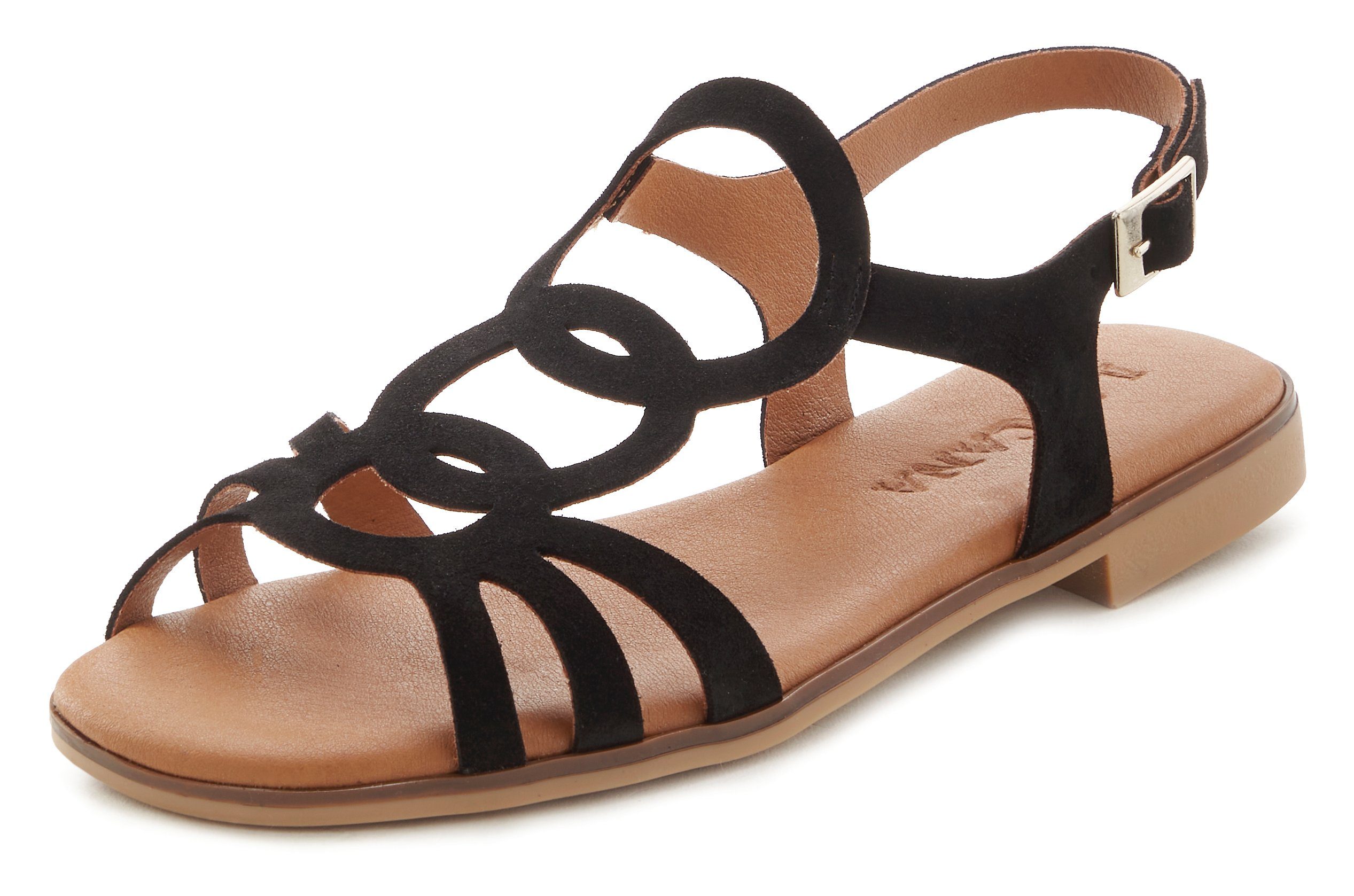 LASCANA Sommerschuh Sandale aus hochwertigem Leder, Sandalette, Sommerschuh