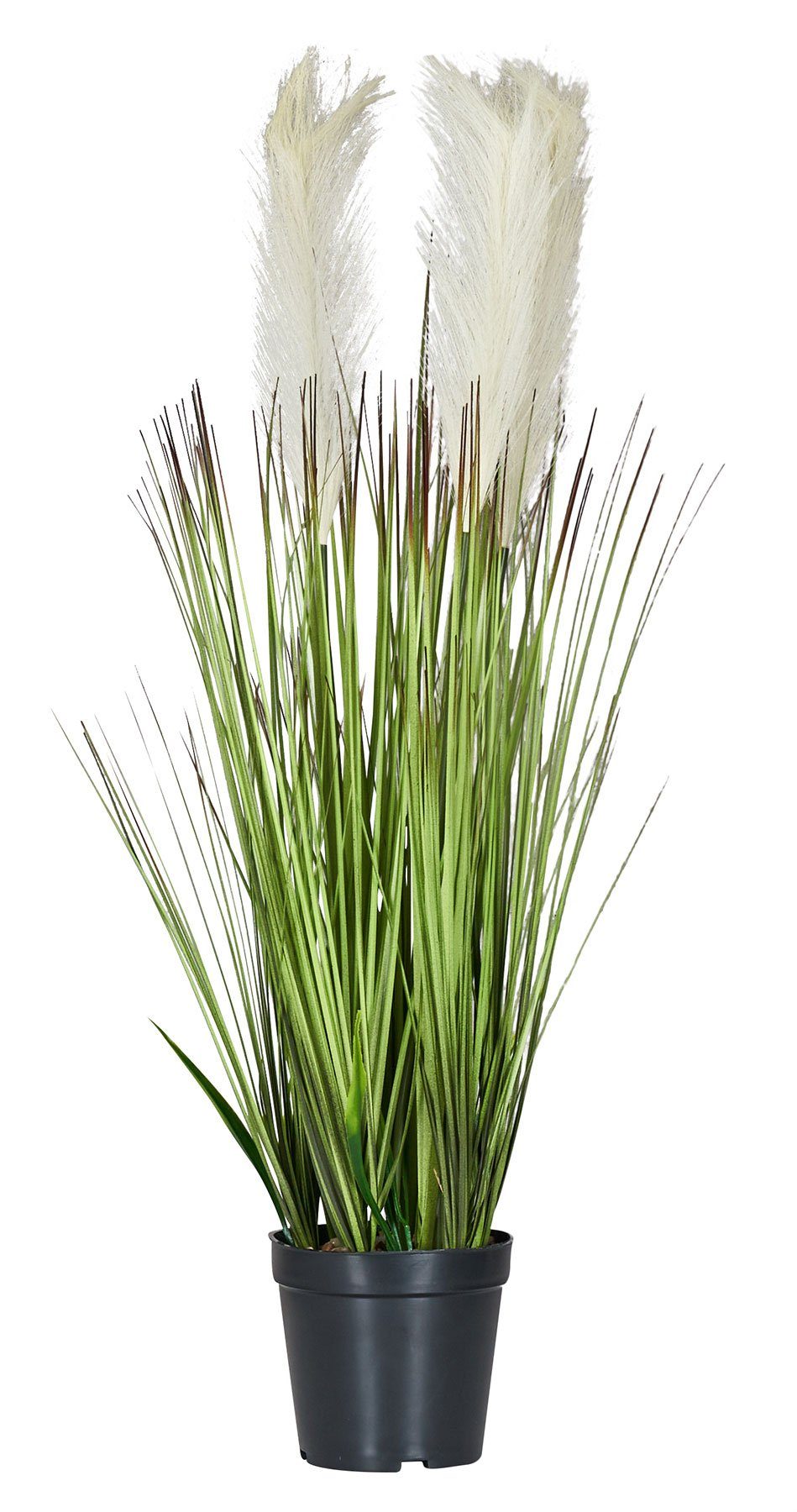 Kunstpflanze, Levandeo®, Kunstblume 12x70cm Gräser Ziergras Grün Zimmerpflanze Kunstpflanze