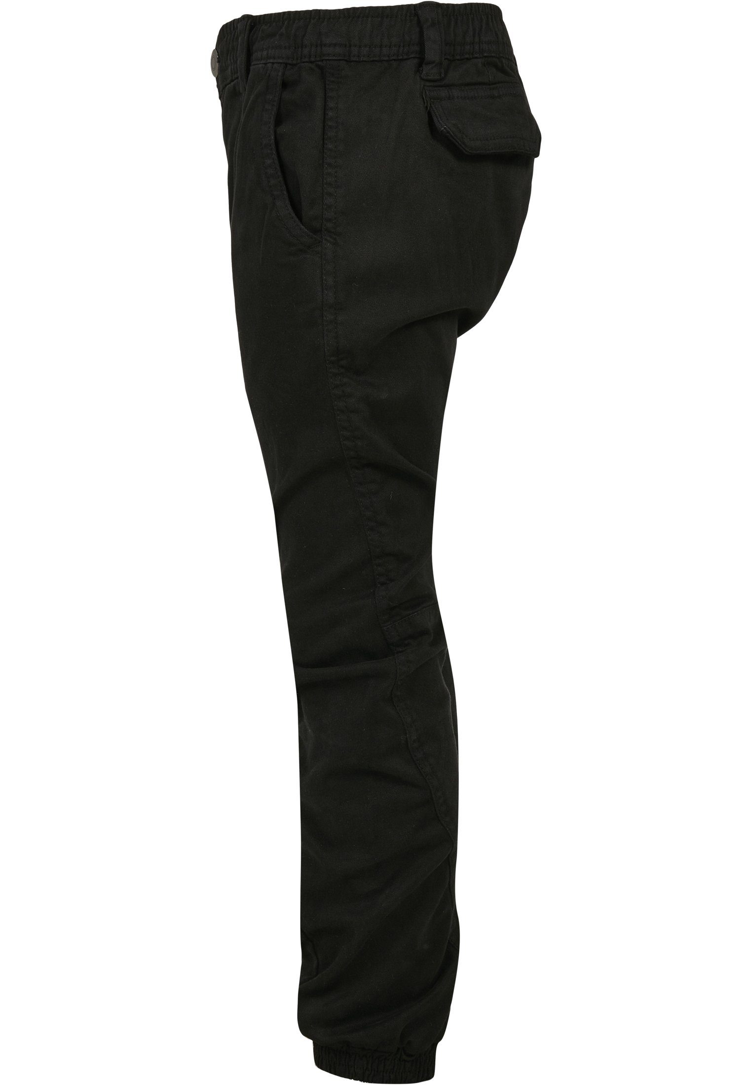 URBAN CLASSICS Stoffhose Herren Boys Jogging (1-tlg) Stretch black Pants