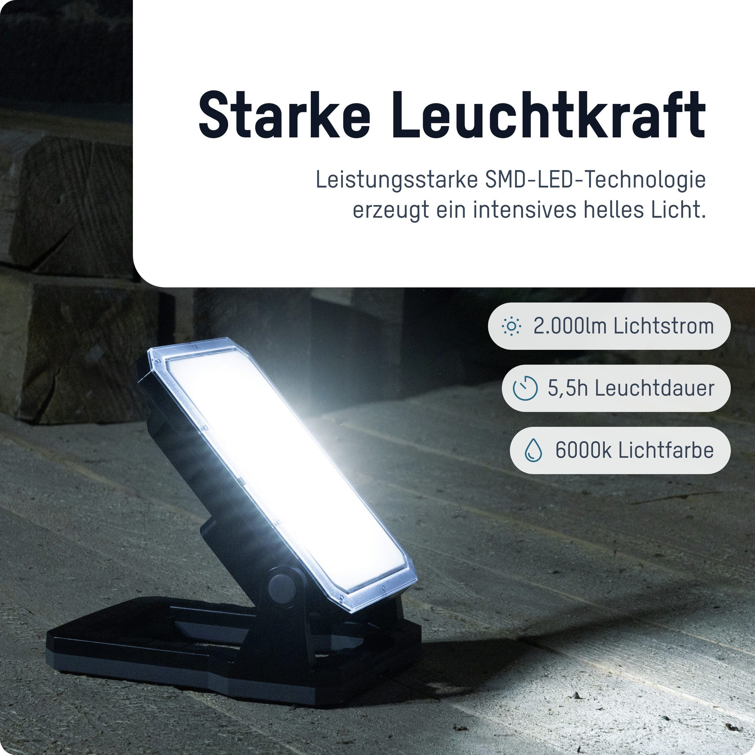 ANSMANN AG LED Arbeitsleuchte wiederaufladbarer Arbeitsstrahler, günstig online kaufen