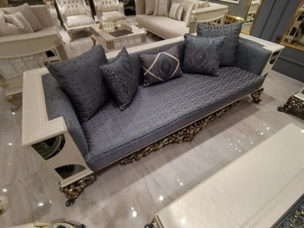 Materialien, Set Europe Luxuriöses zwei Edlen Hochwertigen Sofas Made Sofas), Wohnzimmer-Set (2-St., 3-Sitzer in 2x JVmoebel