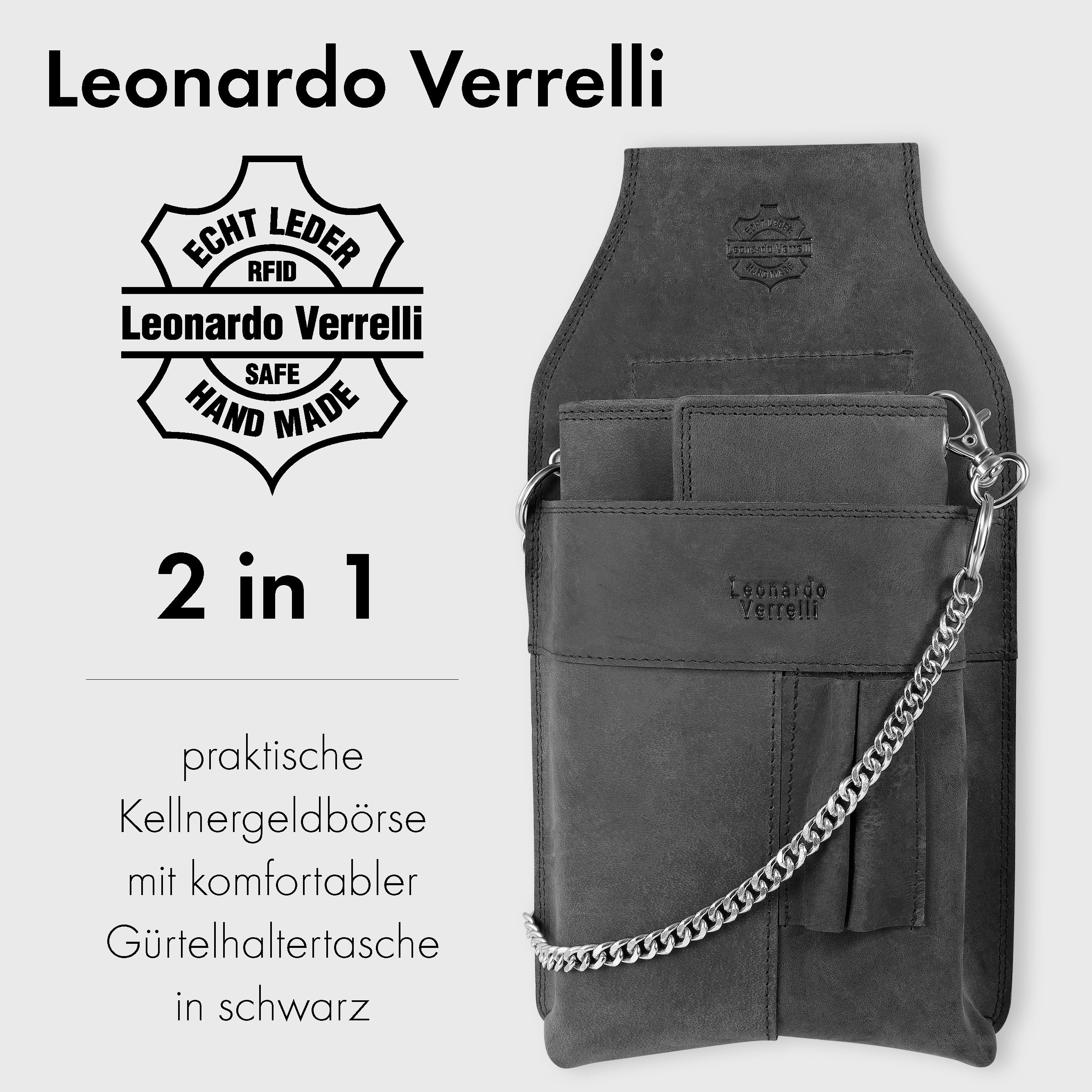 Leonardo Verrelli Kellnerbörse LV0054 aus Echtleder, mit Kellnertasche und günstig online kaufen