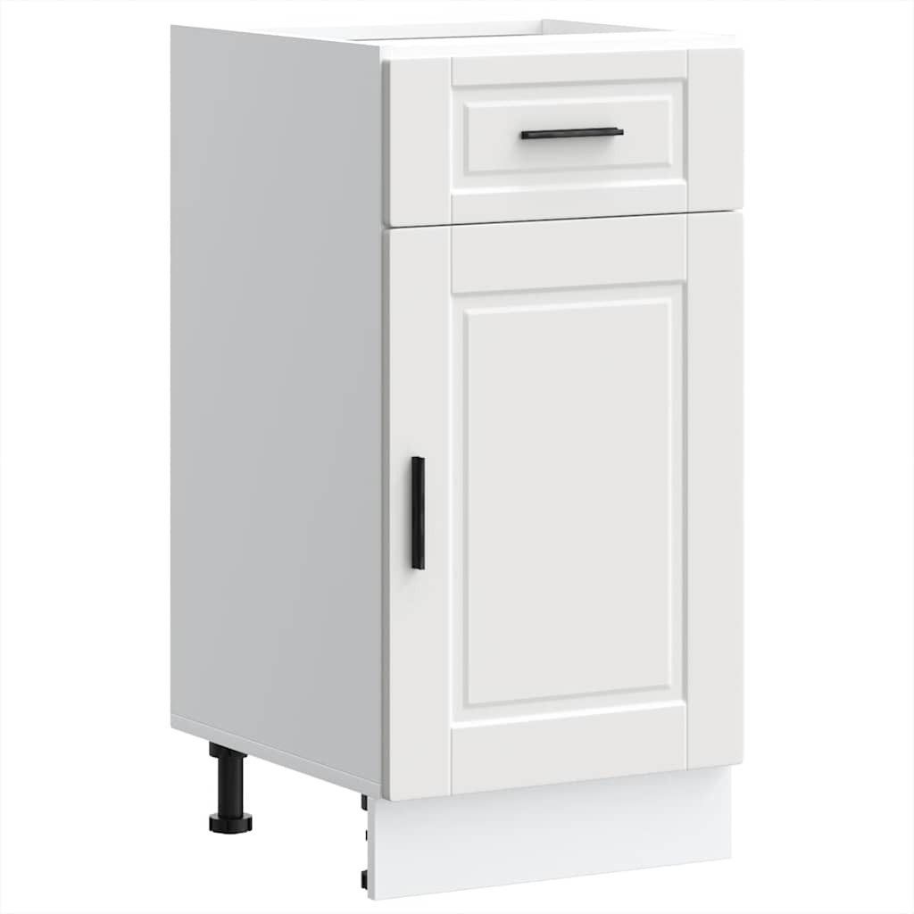 vidaXL Unterschrank 40 x 46 x 815 cm Küchenunterschrank Porto Weiß Spanplatte