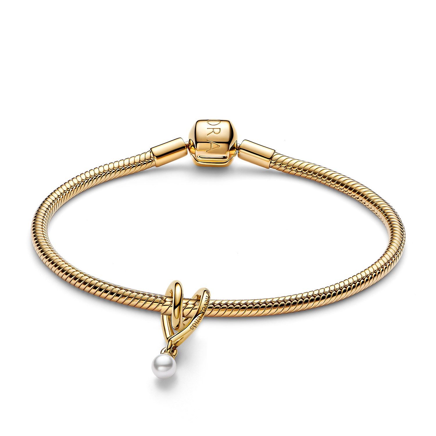 Pandora Charm-Armband Starter-Set DamenGoldfarben Gewickeltes günstig online kaufen