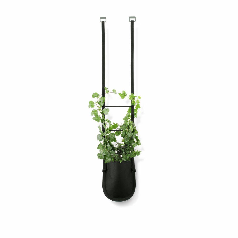 Depot4Design Blumentopf Pflanztasche Urban Garden S Schwarz-Grün, zum Aufhängen