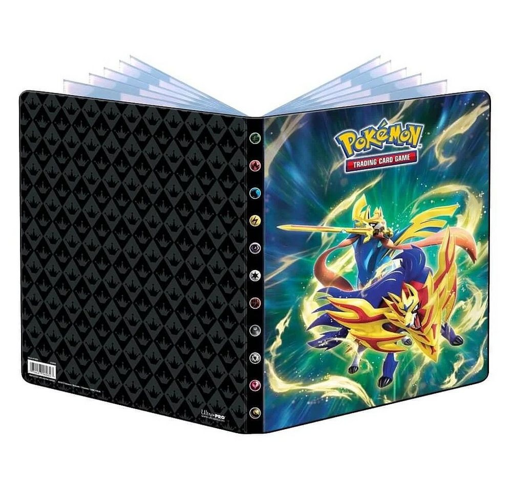 POKÉMON Sammelkarte Sammel-Album A4 für 252 Karten Zacian und Zamazenta Pokemon