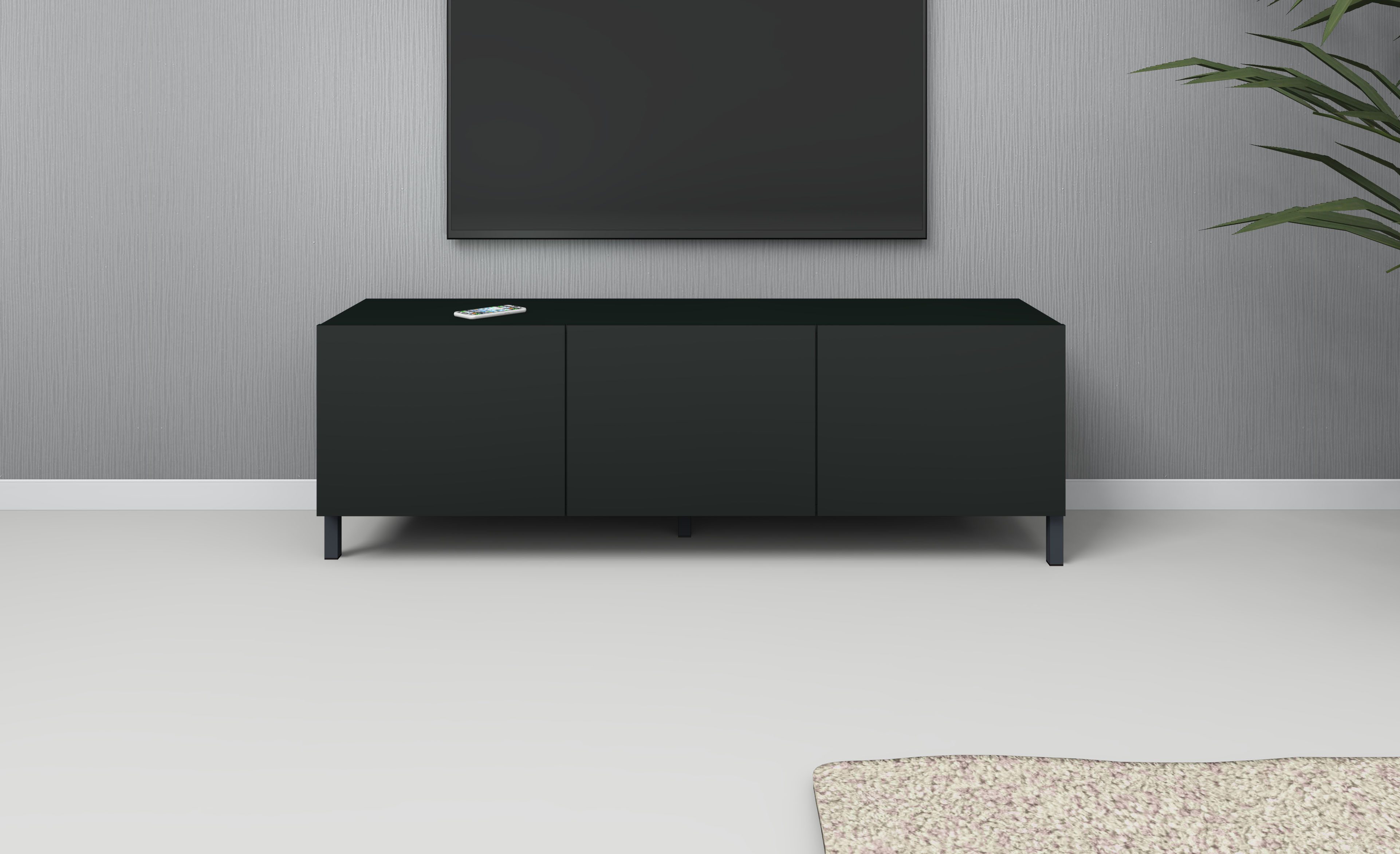 borchardt Möbel Lowboard, Metallfüße, grifflose Optik günstig online kaufen