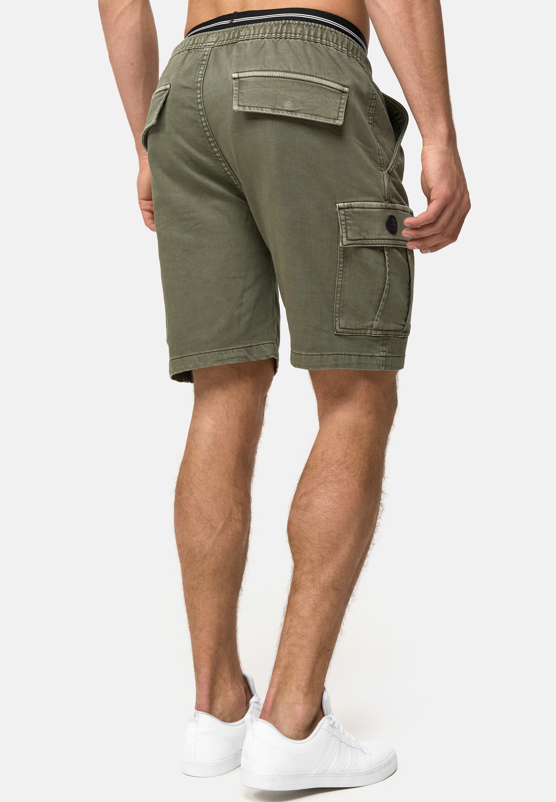 Indicode Jeansshorts Herren Rudi Jeans Shorts Herrenshorts aus elastischer Baumwoll-Qualität