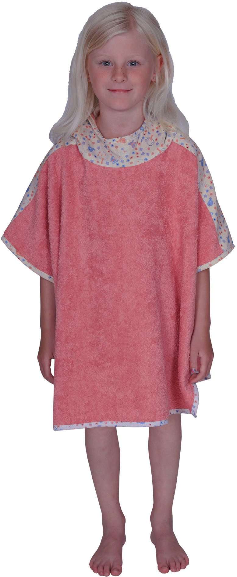 Wörner Badeponcho Vogel, Baumwoll-Webfrottier, Kapuze, ohne, günstig online kaufen