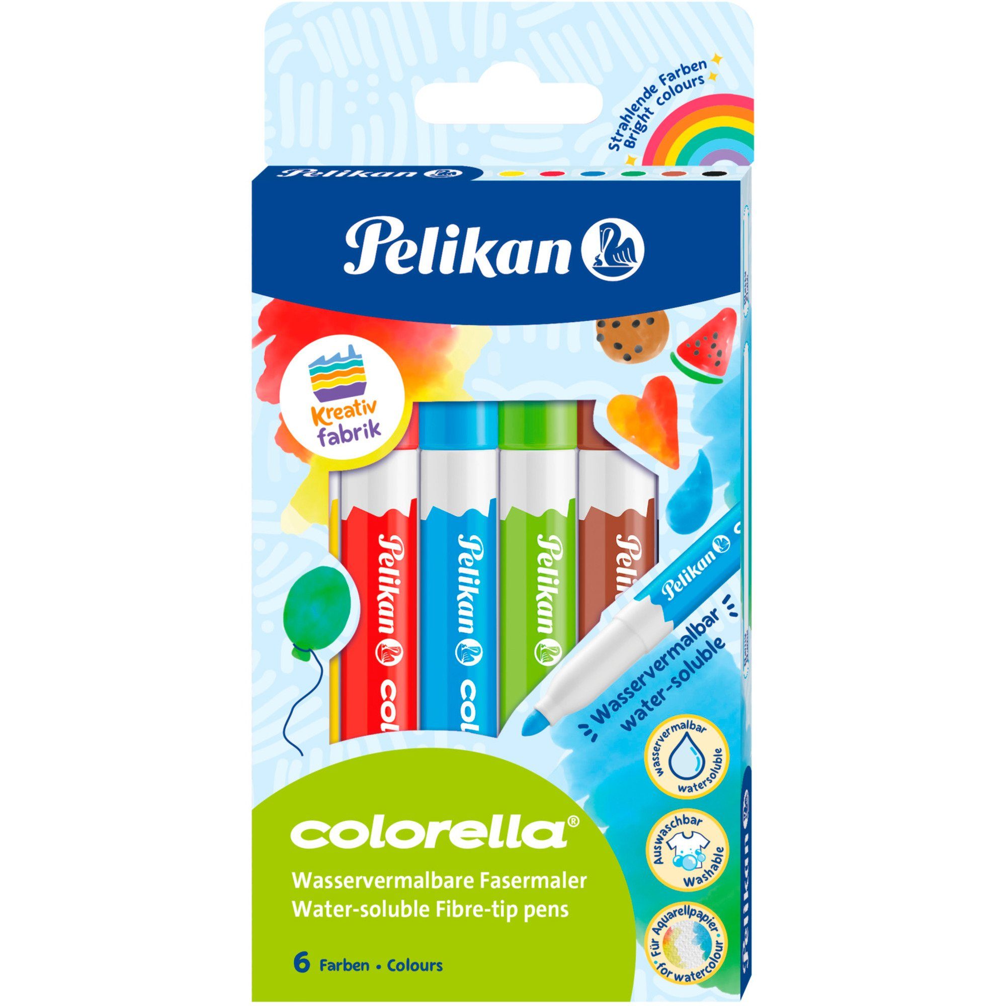 Pelikan Druckkugelschreiber Pelikan Fasermaler Colorella C/wv/6 6 ST in