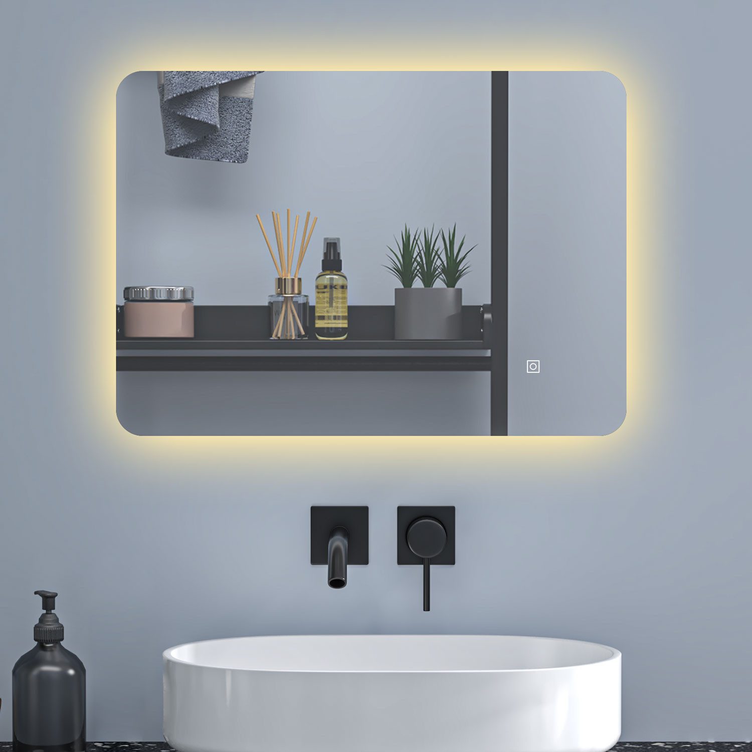 Aica Sanitär Badspiegel Badspiegel mit LED günstig online kaufen