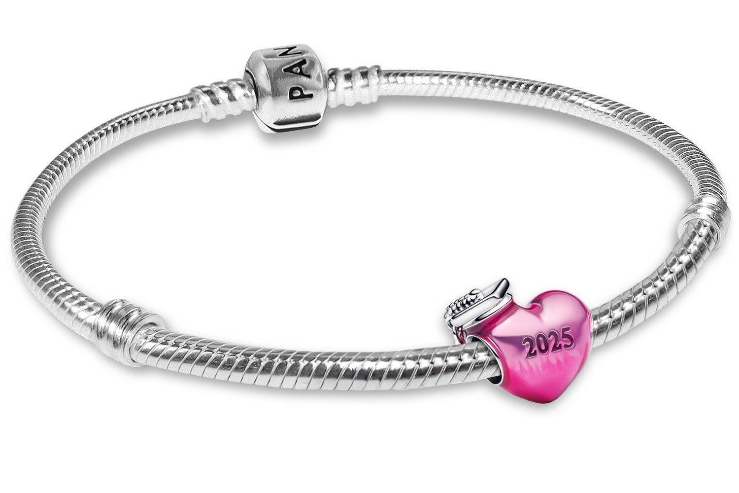 Pandora Schmuckset DamenStarter-Set Pinkfarbener 2025 Abschluss Herz-Charm