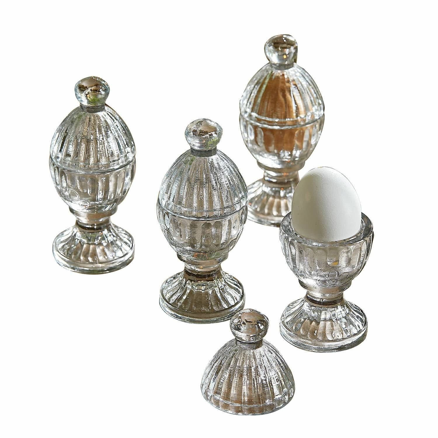 Mirabeau Geschirr-Set Eierbecher 4er Set Uvirel klar, Glas
