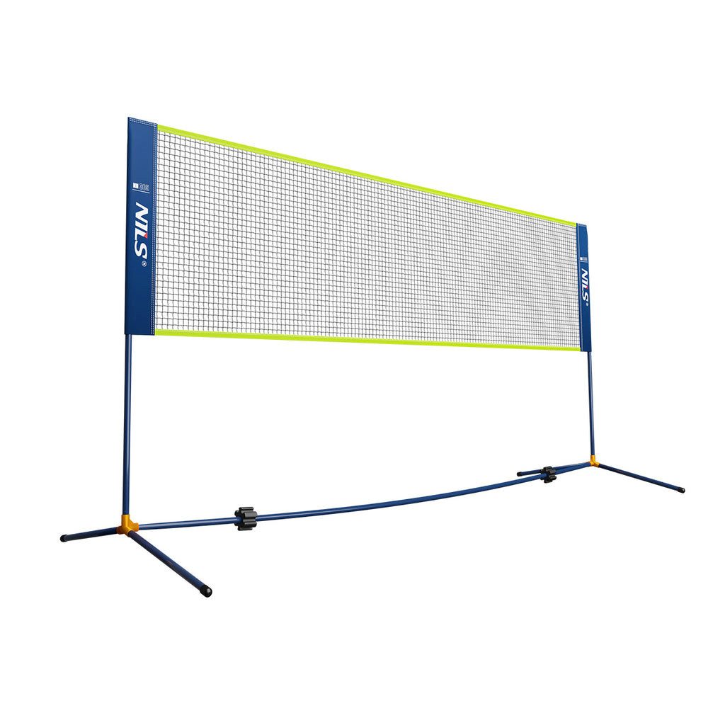 Nils Badmintonnetz Federballnetz Gartensportnetz Freizeitnetz (Spar-Set, 1-St., 305 x 155 cm freistehend), freistehend, wetterfest, werkzeugfrei, 305 cm