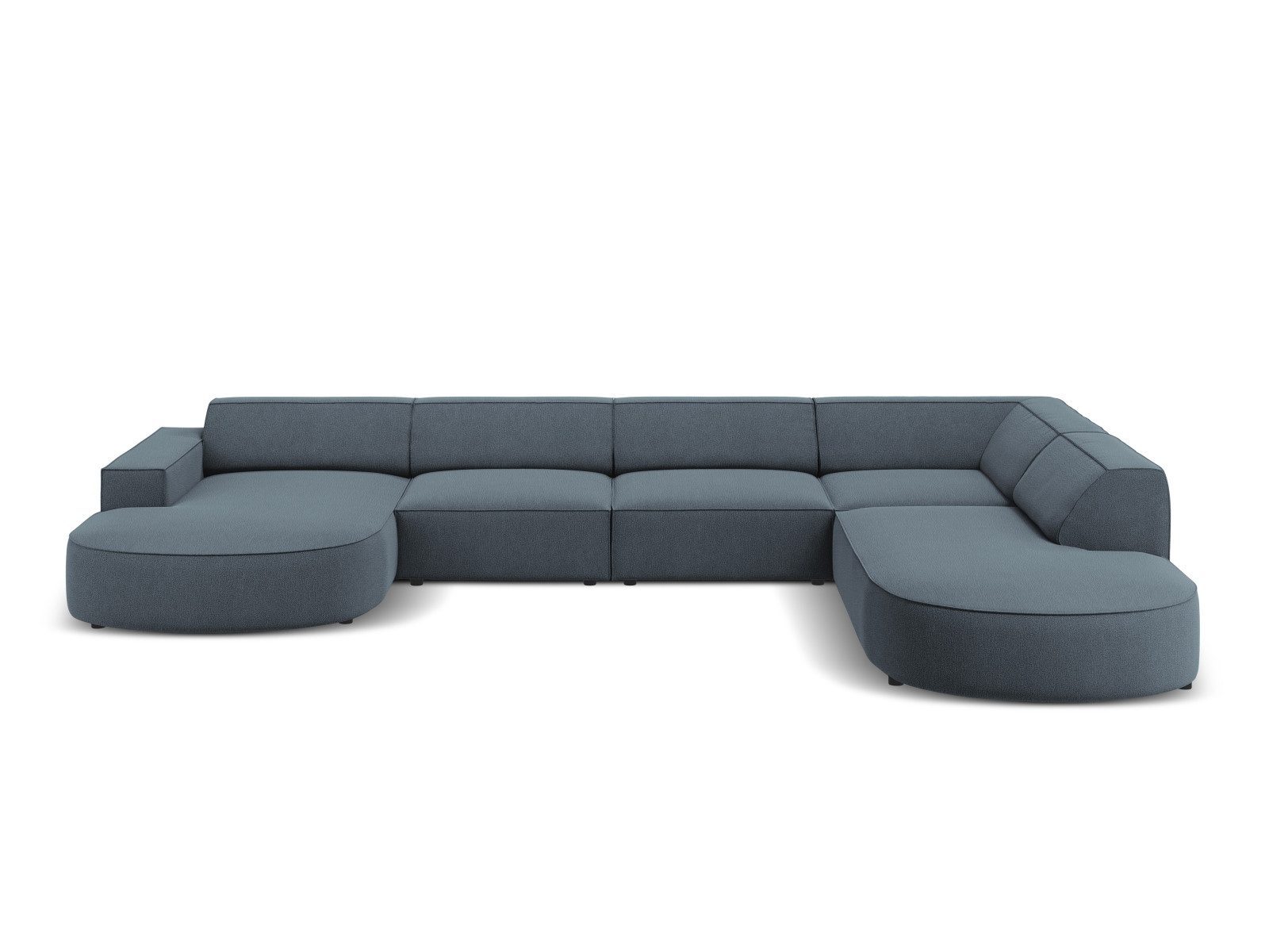 Micadoni Ecksofa Jodie, Panorama 7-Sitzer runde günstig online kaufen