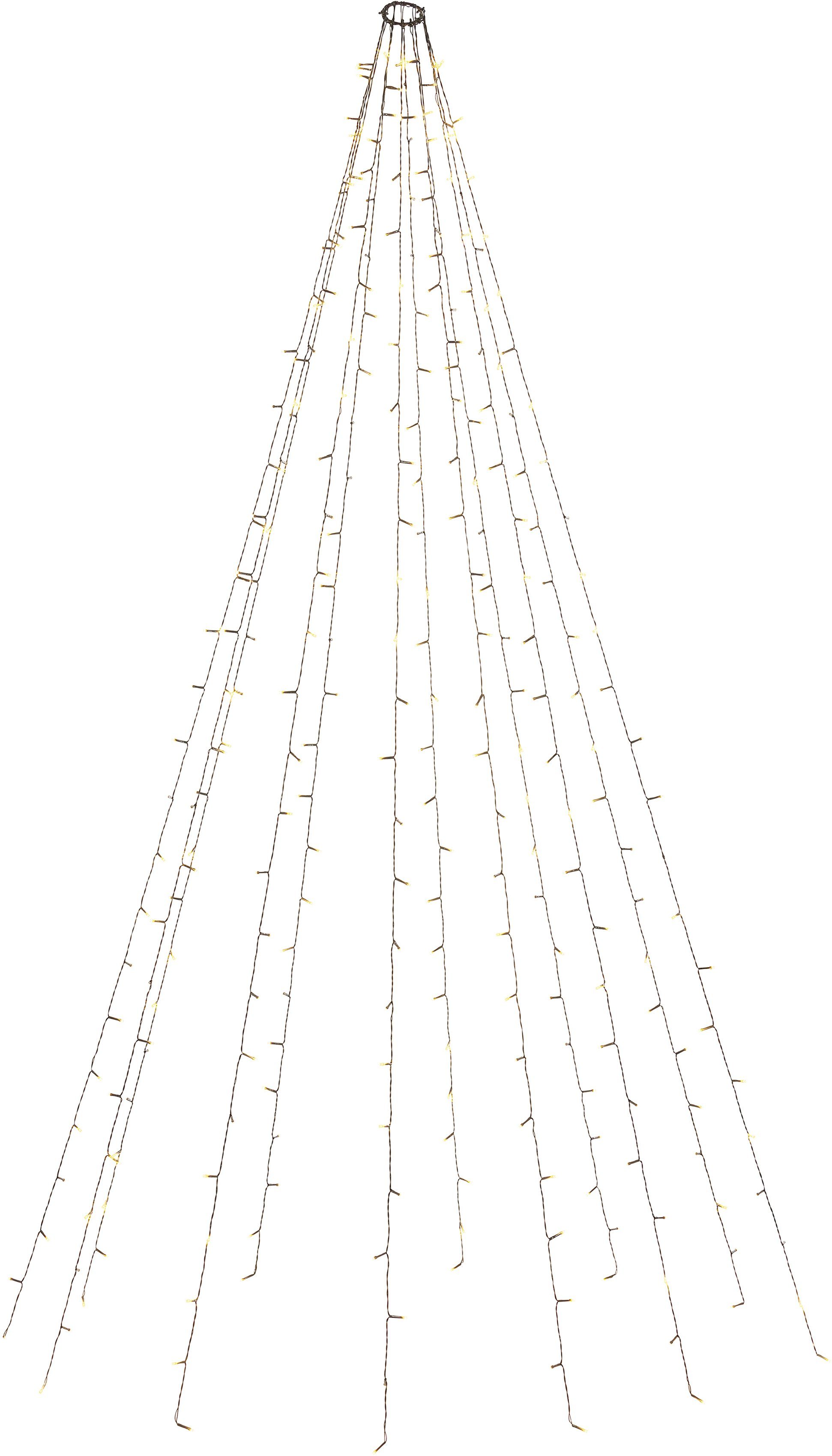 Baumvorhang, aussen, LED-Baummantel mit Maddox, my home Christbaumschmuck, Timer Weihnachtsdeko
