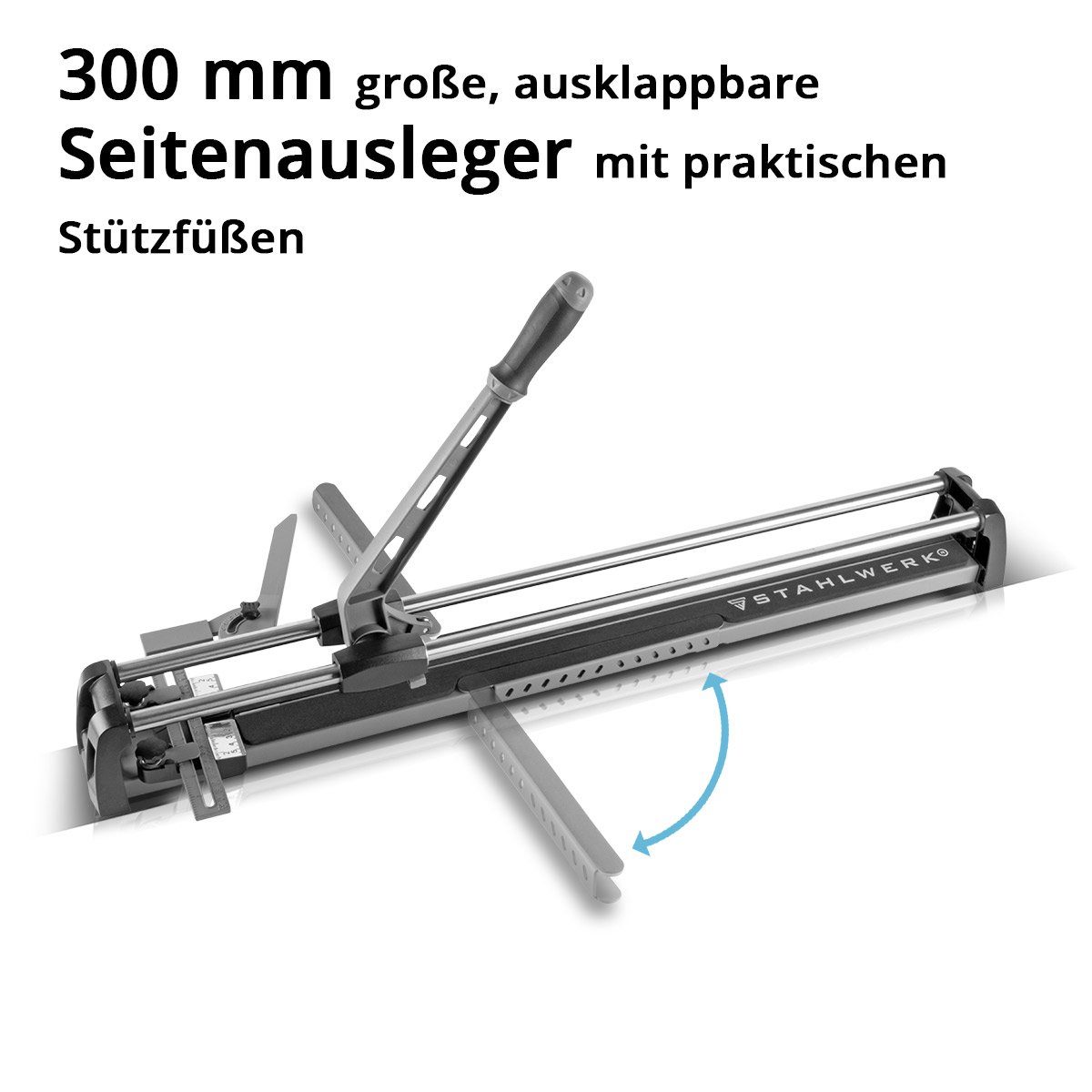 STAHLWERK Fliesenschneider Profi Fliesenschneider 2-tlg. mm mit 800 mm, Schnittlänge, Schnittlänge max.: Packung, 80