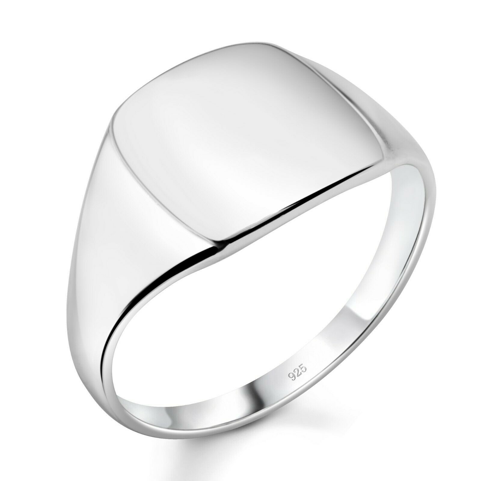 Tony Fein Silberring Gravurring Schlicht 925er Sterling Silber, Made in Italy für Damen und Herren