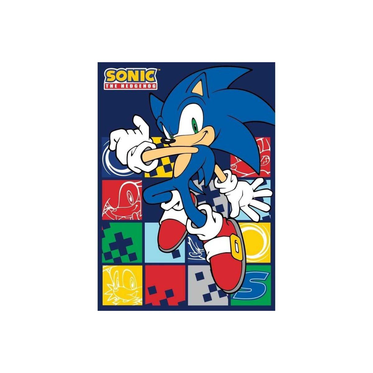 Wohndecke Sonic der Igel Blue Blur günstig online kaufen