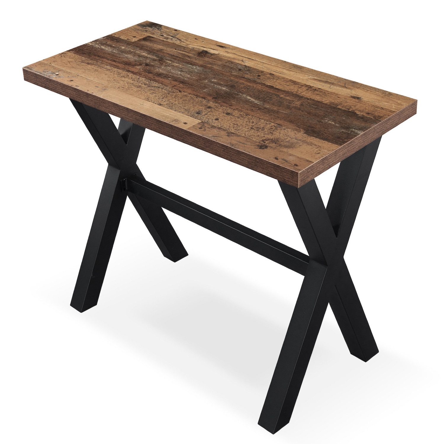 DUBI Möbel Bartisch LOTTE, schweres 4-Fuß oder X-Gestell, Metallgestell, Holztischplatte aus MDF