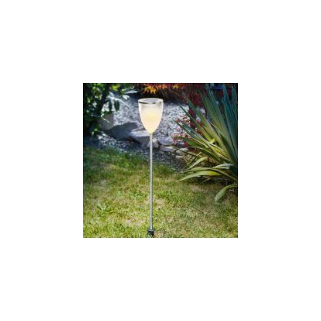 esotec LED Solarleuchte Esotec Solarleuchte TropicLight, DuoColor, warm-/kaltweiß