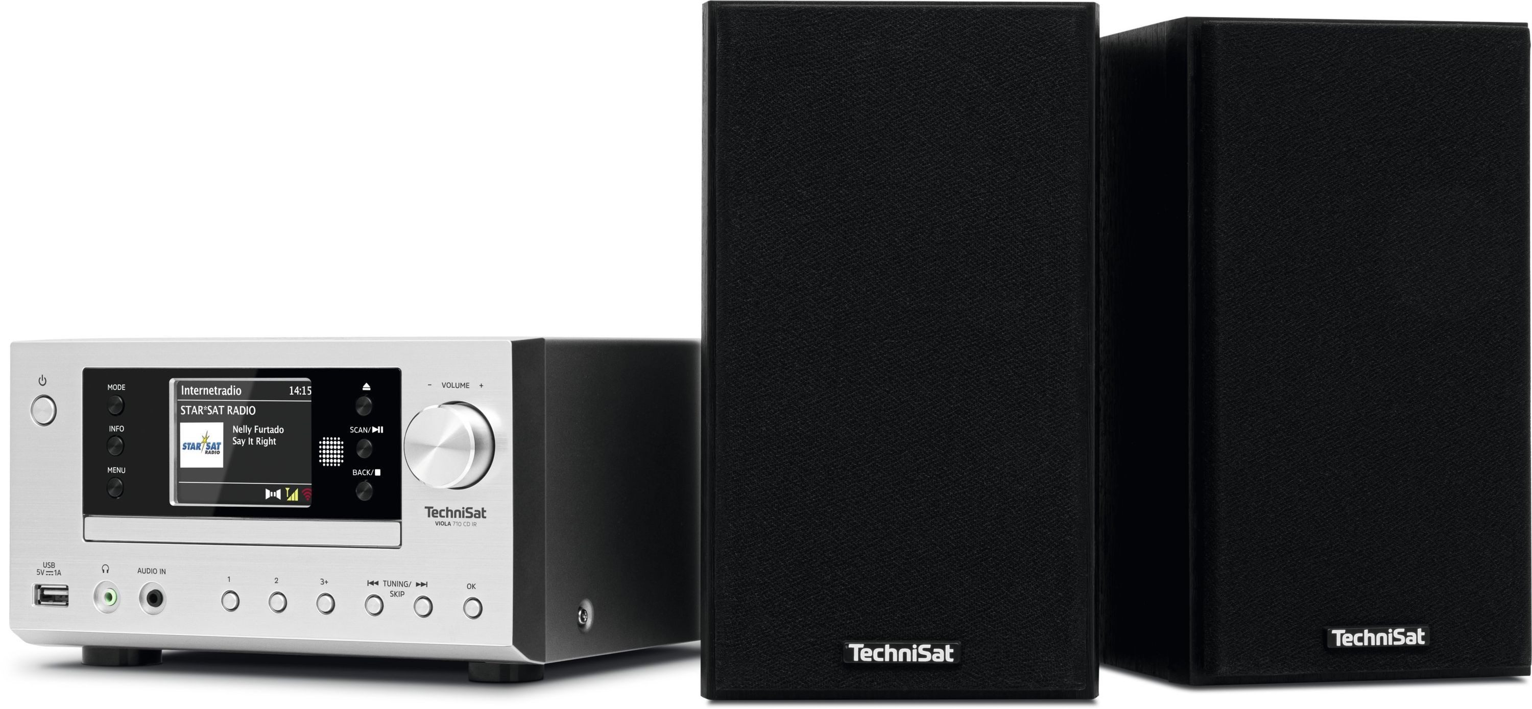 TechniSat VIOLA 710 CD IR Internet-Radio (Digitalradio (DAB), FM-Tuner mit RDS, Internetradio, 40 W, CD-Player, Bluetooth, App-Steuerung, WLAN-Konnektivität)