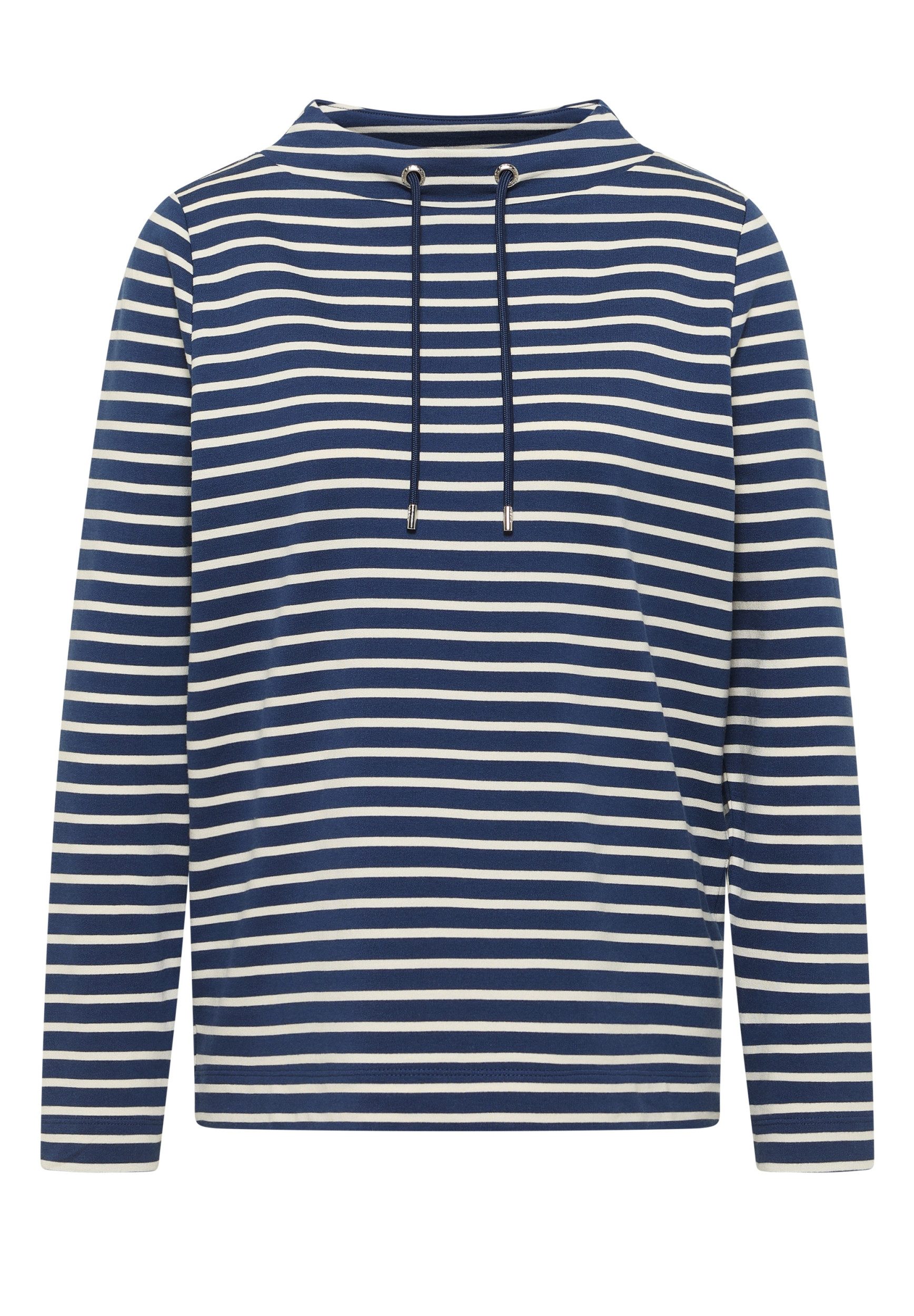 CECIL T-Shirt TOS Striped Funnel Neck günstig online kaufen