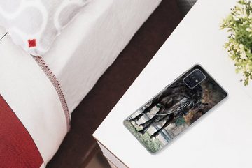 MuchoWow Handyhülle Pferde - Friese - Halter, Phone Case, Handyhülle Samsung Galaxy A71, Silikon, Schutzhülle