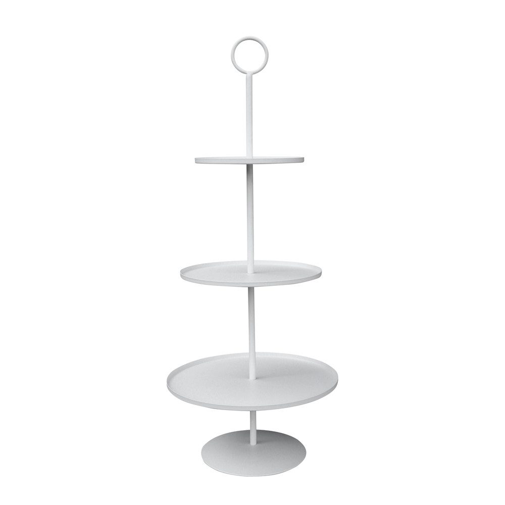 Grafelstein Etagere Etagere SIMPLE weiß matt schlicht modern H60,5cm Metalletagere