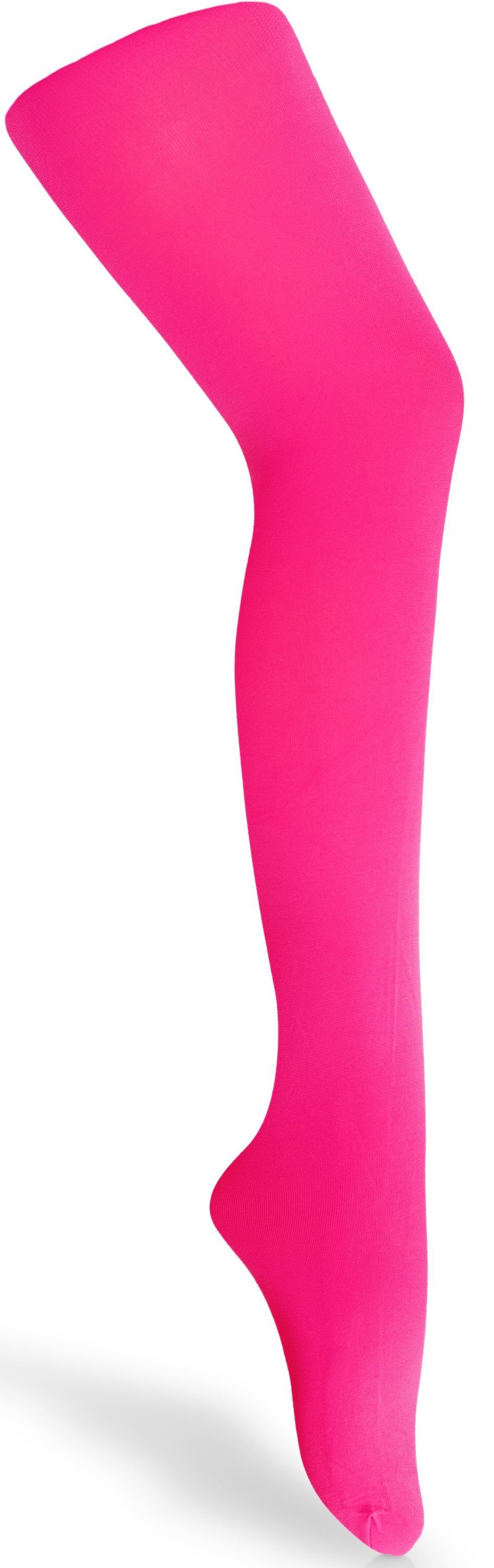 Merry Style Strumpfhose Kinder Strumpfhose für Mädchen Microfaser 60 DEN 60 DEN (1 St) Neon Rosa