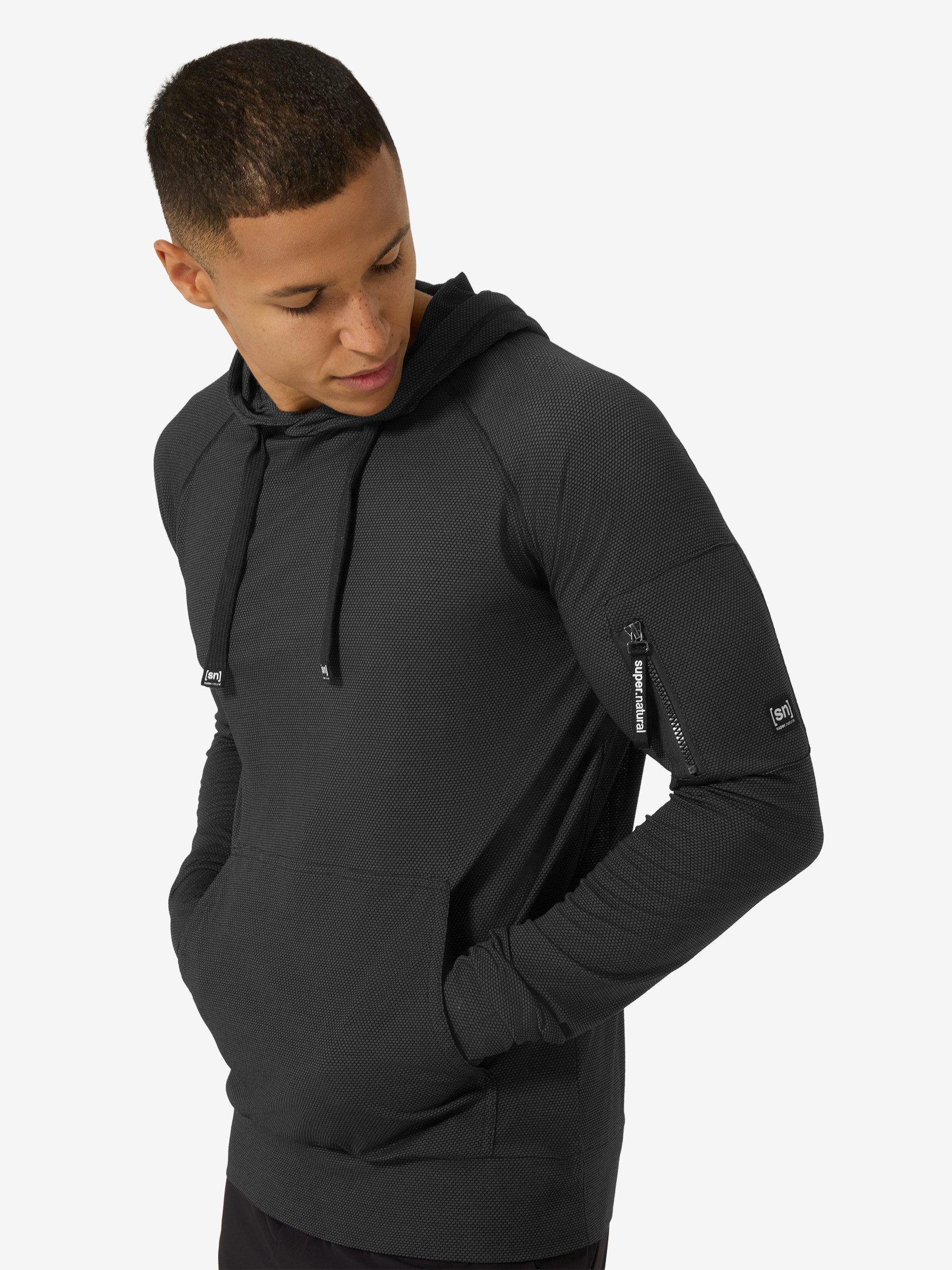 SUPER.NATURAL Hoodie für Herren,Merino M AIR HOODIE Sehr leicht und extra atmungsaktiv