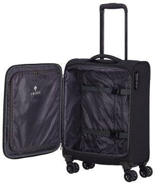 travelite Weichgepäck-Trolley CHIOS 4w Trolley S, 4 Rollen, Weichschallenkoffer Handgepäck-Koffer Reisegepäck TSA Schloss