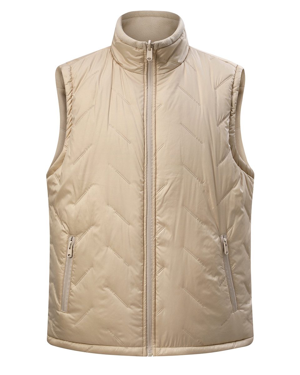 Allthemen Steppweste Herren Steppweste mit Stehkragen Wattiert Wendeweste Herbst Winter