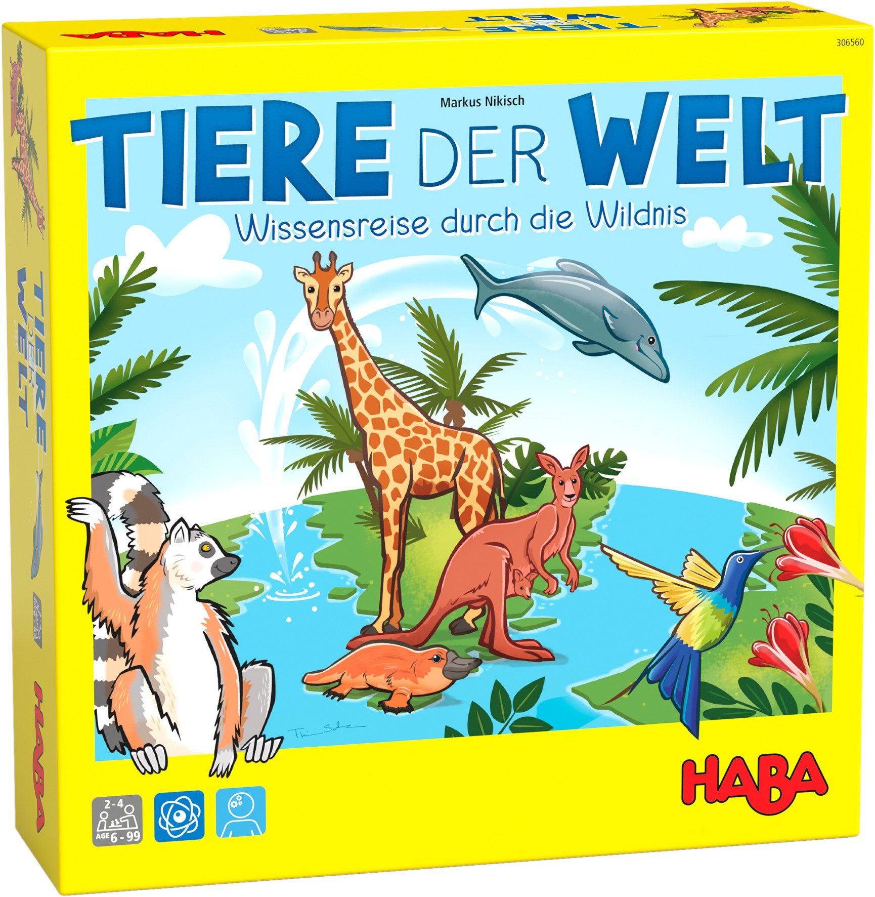 Haba Spiel, Laufspiel Tiere der Welt, Made in Germany