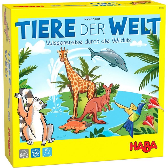 Haba Spiel Laufspiel Tiere der Welt Made in Germany