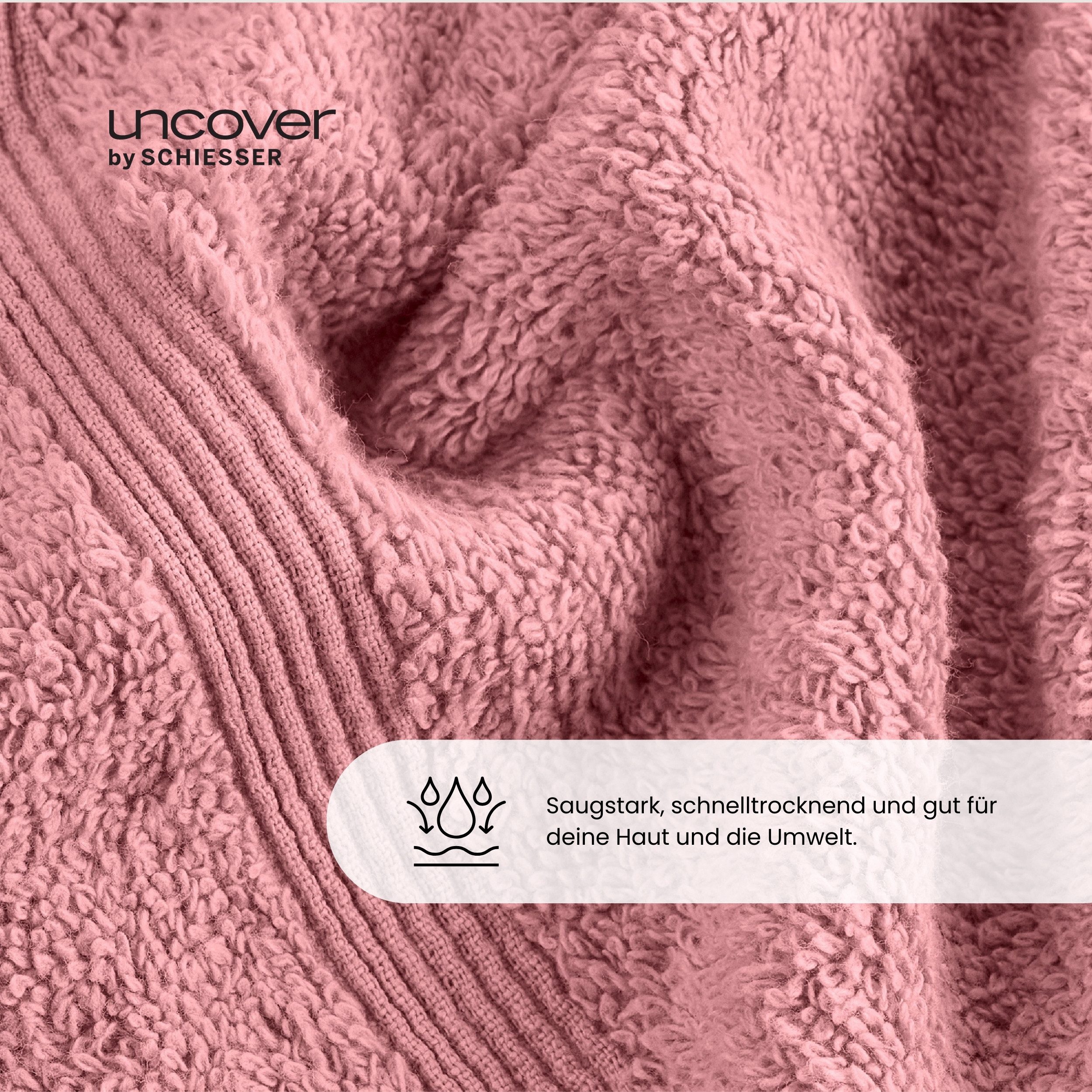 uncover by SCHIESSER Handtücher "Brooklyn mit dezenter Bordüre in Hoch-Tief günstig online kaufen