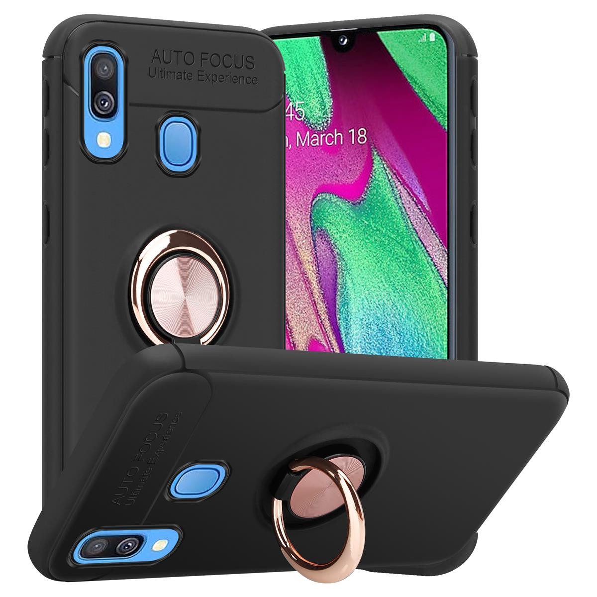 Cadorabo Handyhülle Samsung Galaxy A40 Samsung Galaxy A40, Robustes Hard Case - Handy Schutzhülle - Hülle - Back Cover Bumper