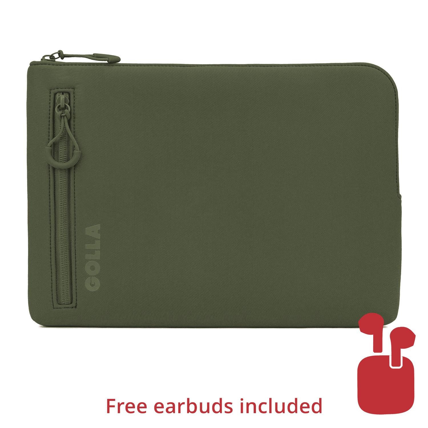 GOLLA Aufkleber Golla Laptop Sleeve 14" grün - Laptoptasche Neopren Laptop Tasche +