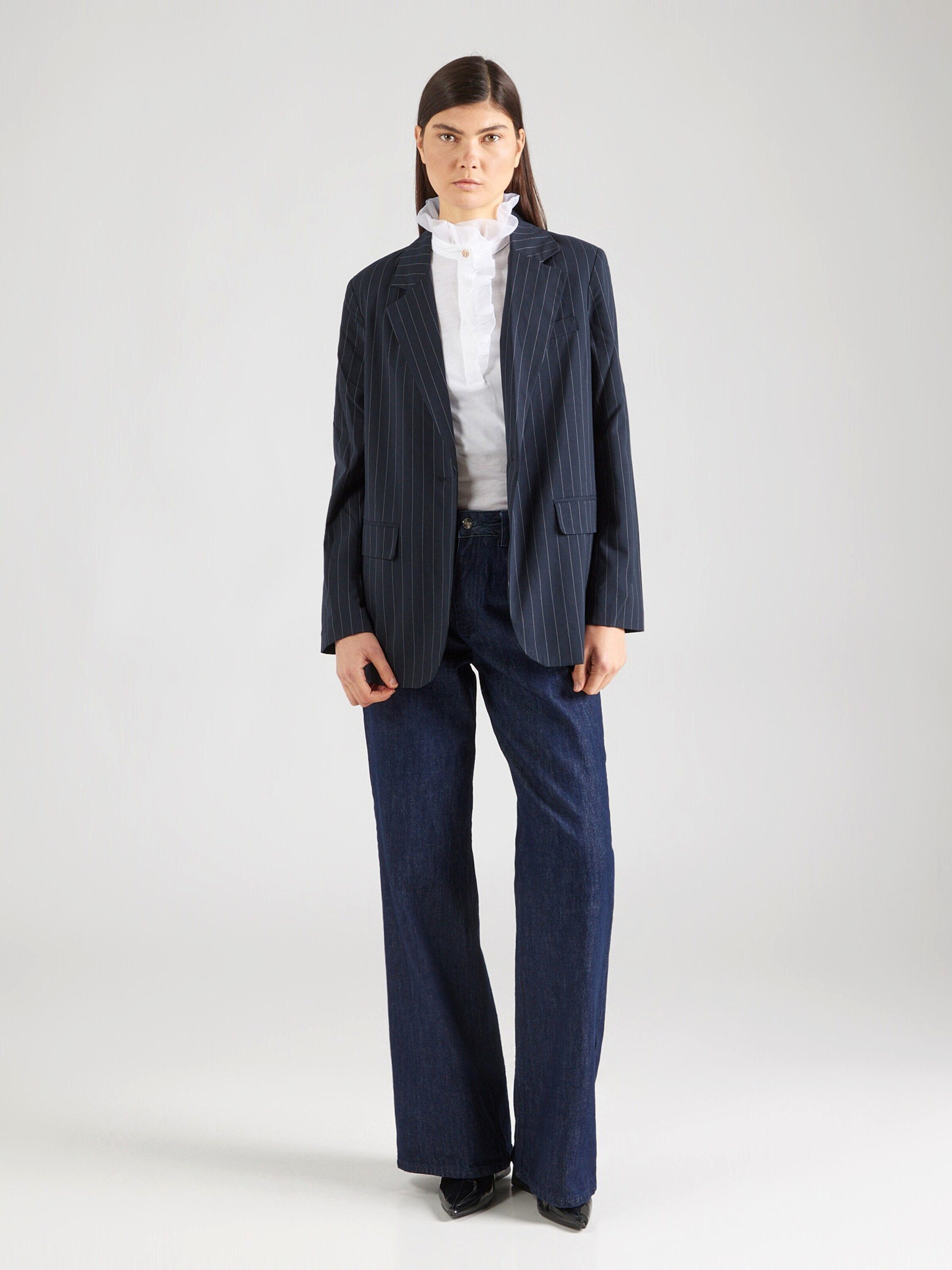 RICHROYAL Langarmbluse (1-tlg) Rüschen