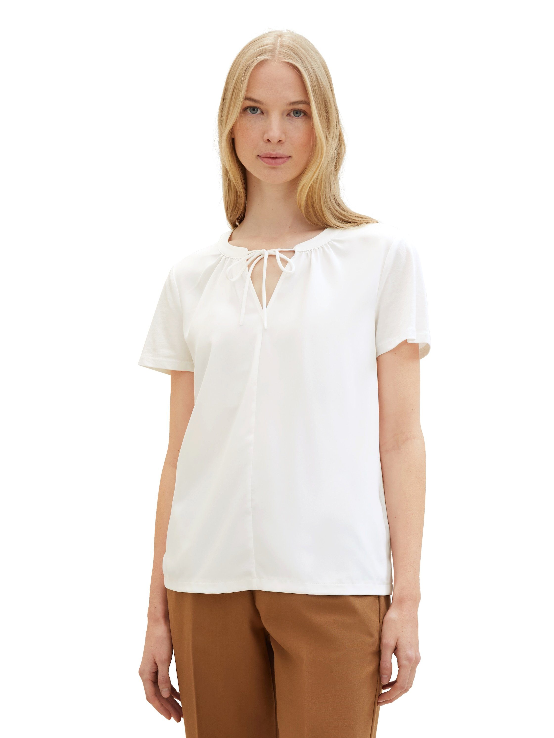 TOM TAILOR T-Shirt mit Henley-Ausschnitt günstig online kaufen