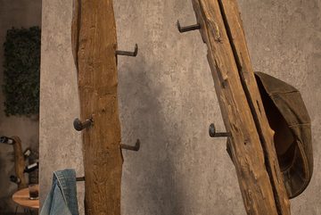 riess-ambiente Garderobenständer HEMINGWAY 200cm natur, (Einzelartikel, 1 St), Flur · Massivholz · 9 Kleiderhaken · Industrial