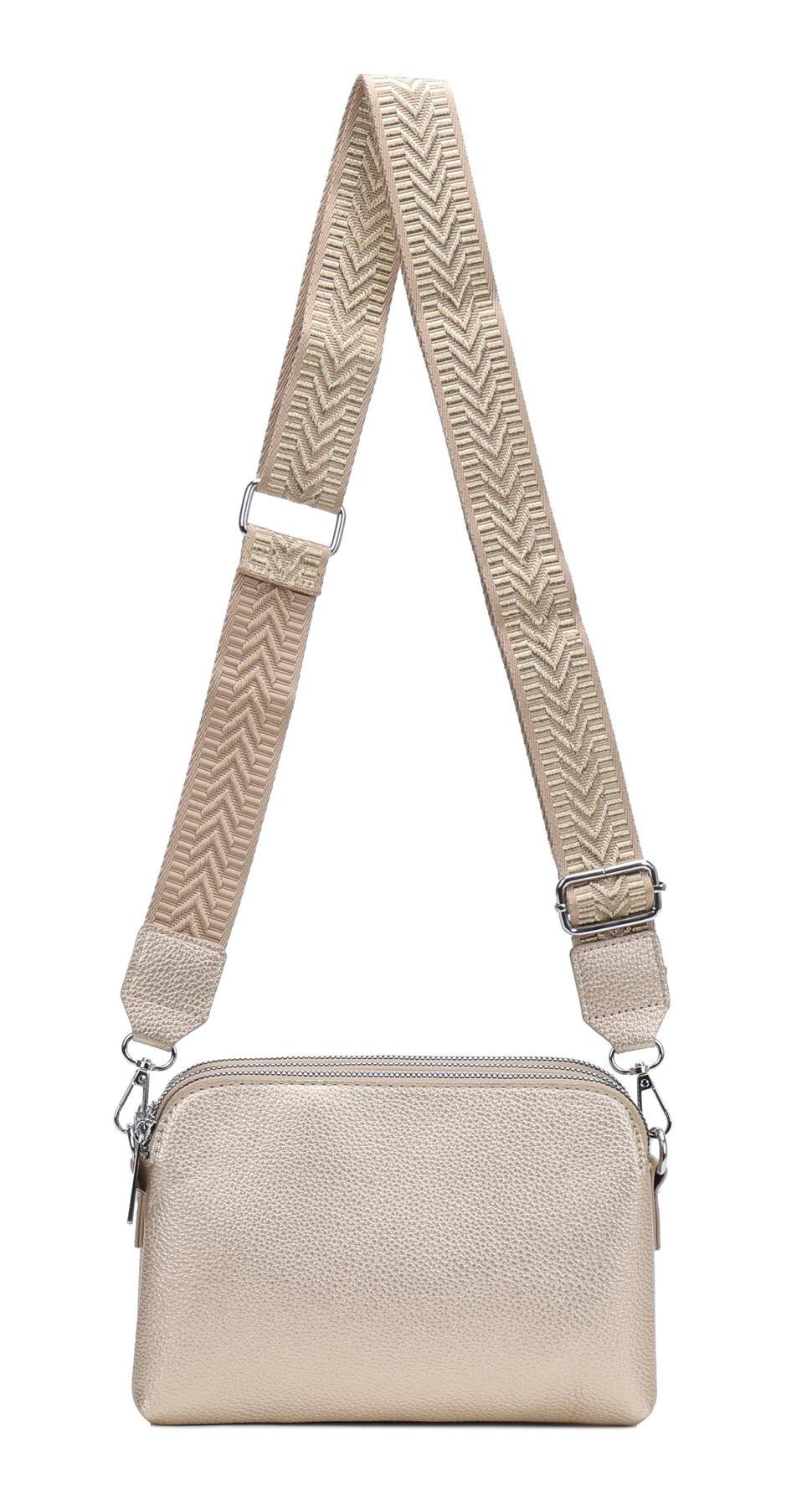 ITALYSHOP24 Schultertasche Damen Tasche Bodybag Umhängetasche Crossbody Bru günstig online kaufen