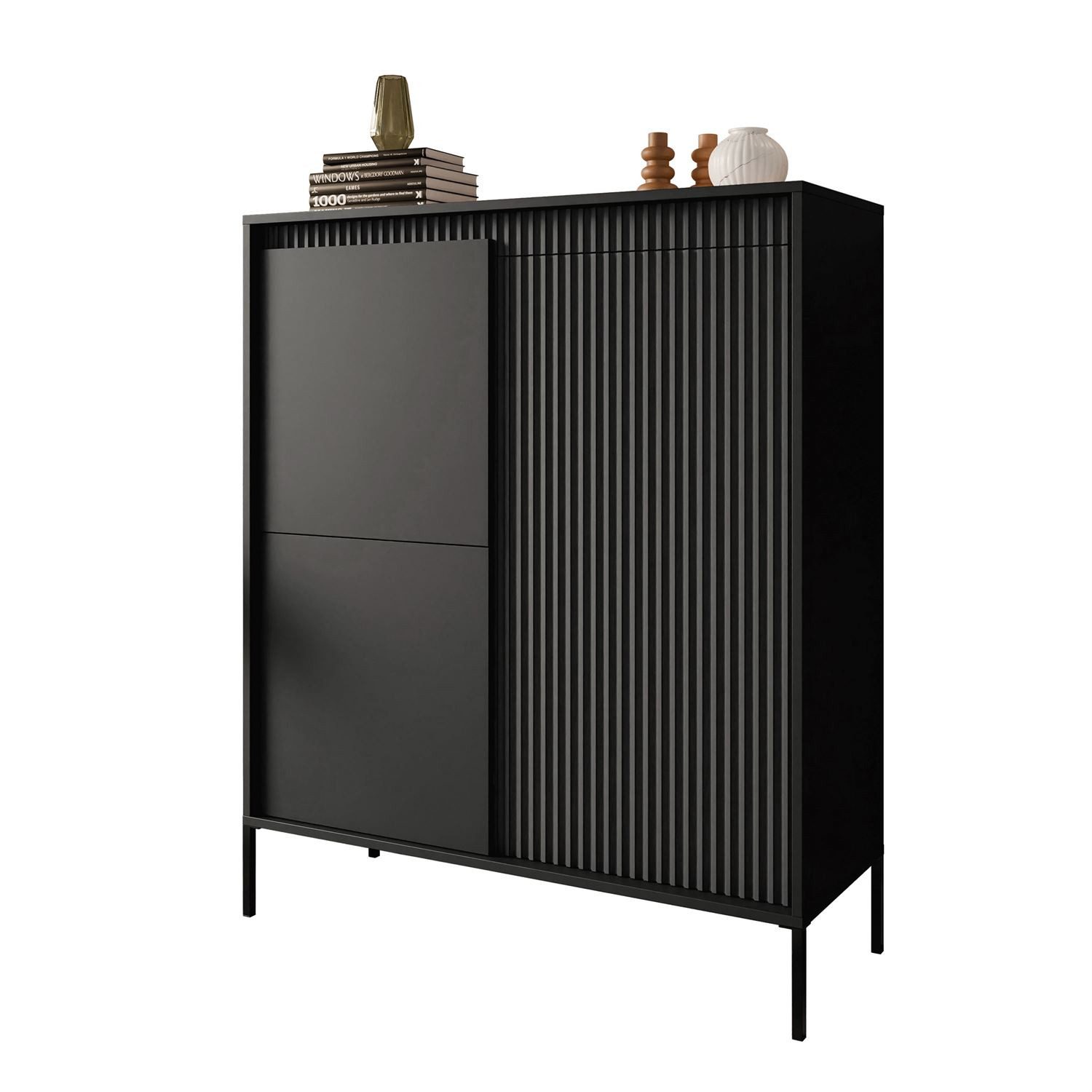 Lookway Kommode YASUMI 3D Kommode mit 3 Türen (1x Kommode), Breite: 103,5 cm