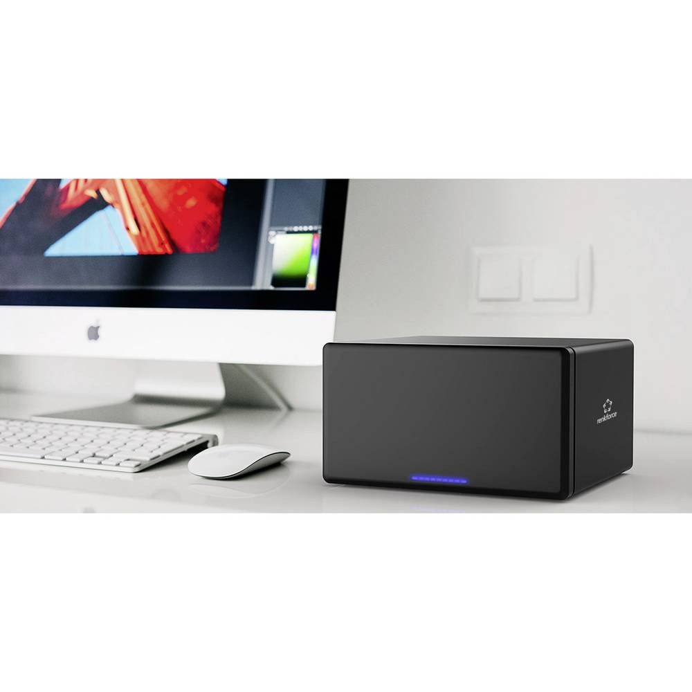 Renkforce Festplatten-Gehäuse RF-6647854, Metall-Gehäuse, UASP Unterstützung