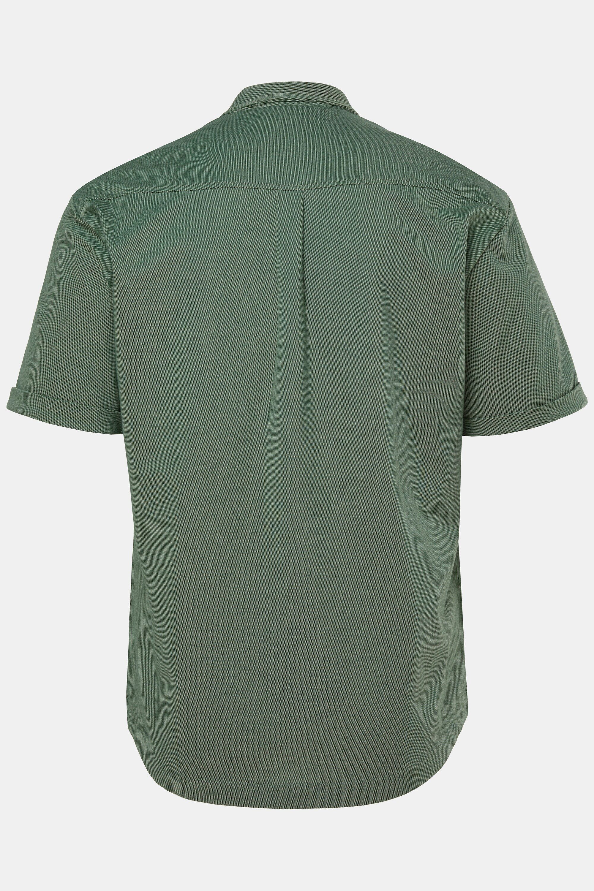 JP1880 Kurzarmhemd Hemd Halbarm extraleichter Piqué Buttondown-Kragen – Bild 4 von 4