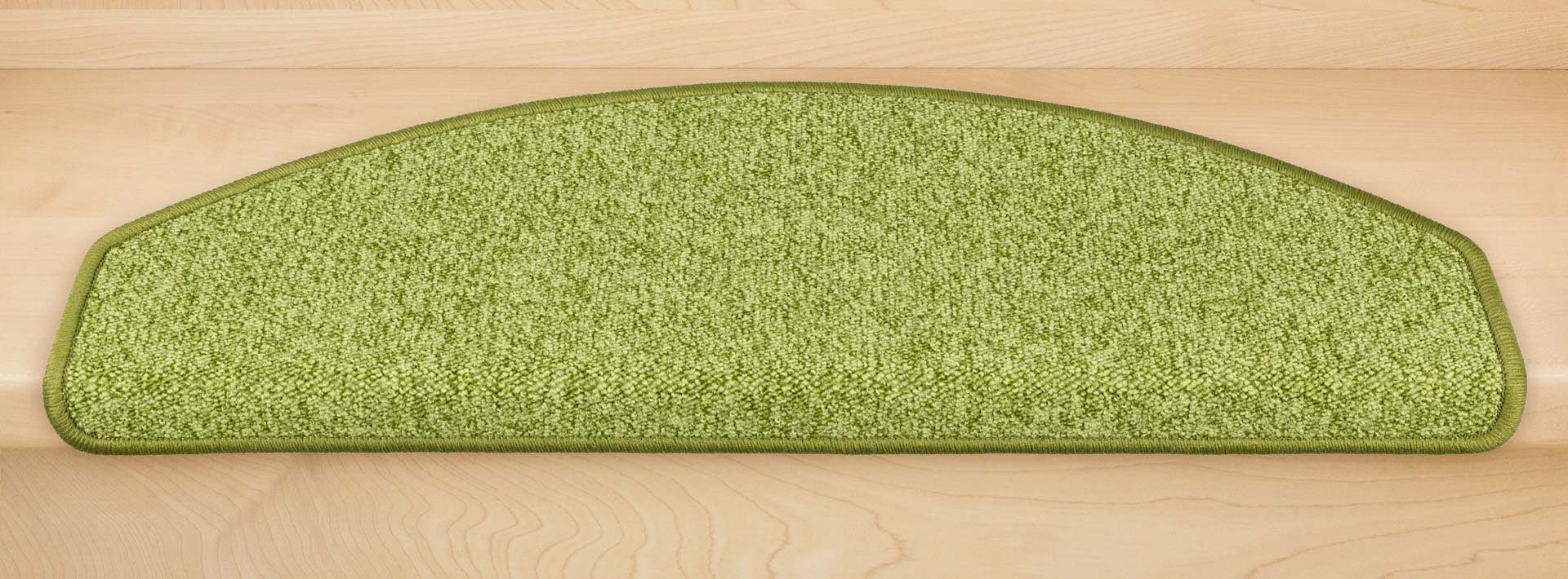 Metzker® Stufenmatte Stufenmatten Vorwerk Durango Halbrund Grün 15 Stück, halbrund, Höhe: 8 mm, 15 Stück im Set - Grün